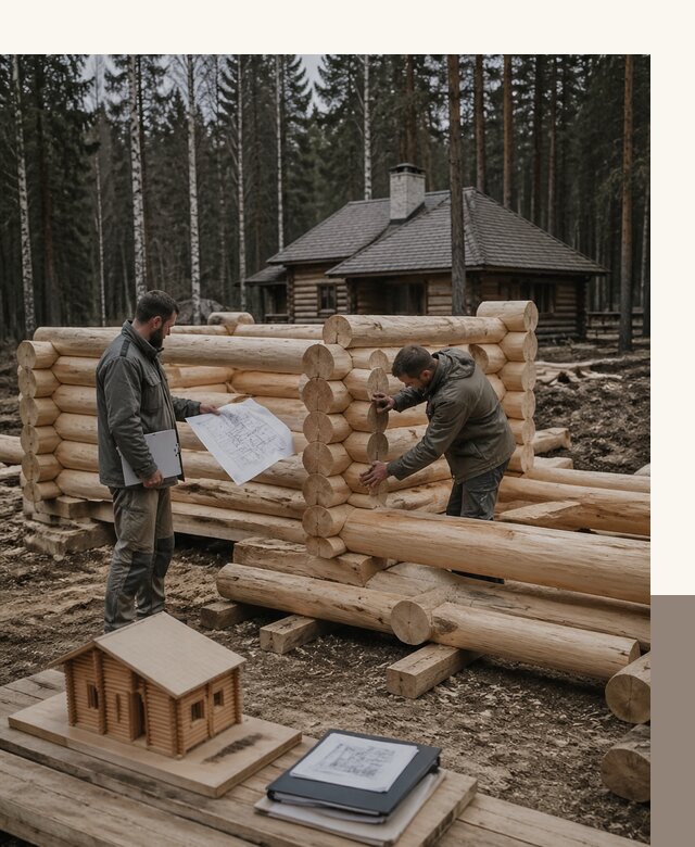 Проектирование и строительство домов из бревна в Ноябрьске
